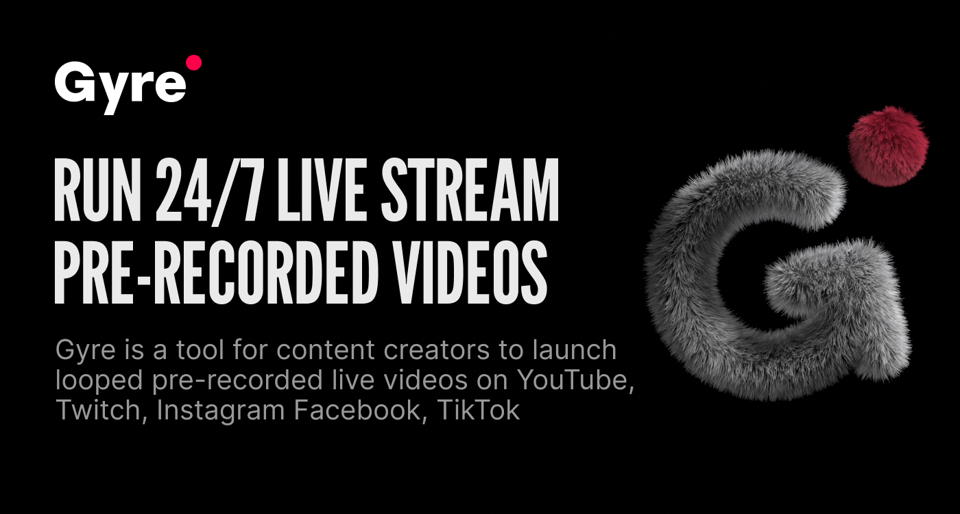 24 7 Live Stream of Pre Recorded Videos with tool for continuous