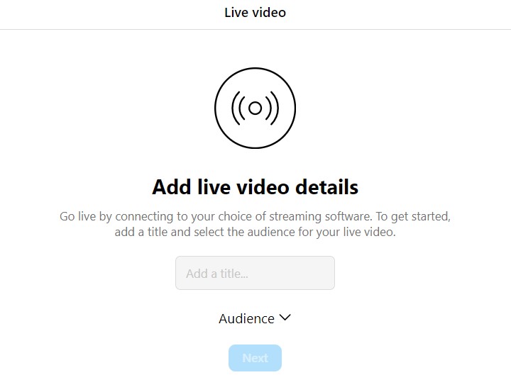 Añadiendo detalles del video en vivo de Instagram